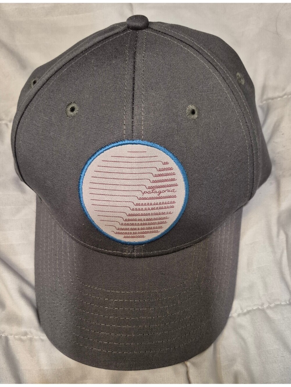 Patagonia "All Marching In" Roger That Hat - Gray Circle Logo Cap NWOT